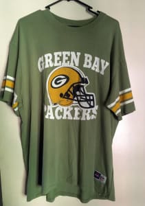 Green Bay Packers Shirt Men XL Short Sleeve Green NFL Team Apparel