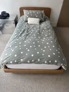 King single bed and mattress 