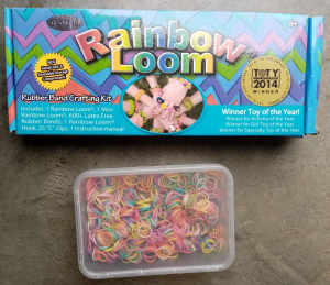 Rainbow loom rubber band crafting kit