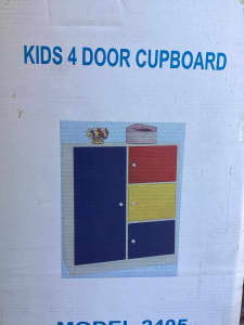 Cupboard kids 4 door 1000mm H x 800mm W x 400mm D