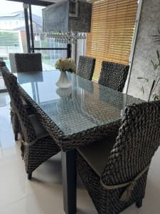 Outdoor indoor dining table set