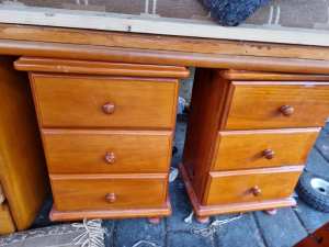 Free solid timber bedside tables