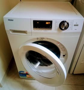Haier 7.5kg Front Load Washer white (great condition)
