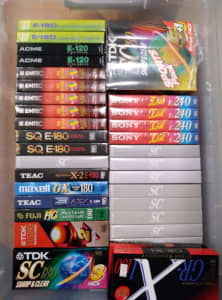 VHS Video Cassettes Assorted brands