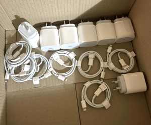 Box of Original NEW iPhone Chargers $140 for all or $20 each
