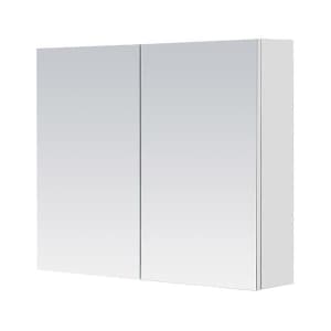Mondella Rococo 750mm White Mirrored 2 Door Shaving Cabinet