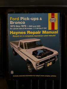 Ford Bronco F100 250 350 Service Manual