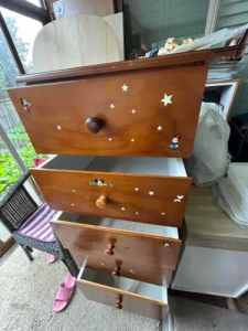$ solid wooden chest of drawer