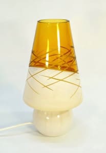 Vintage Murano mushroom mid centry space age glass lamp. Pop art.