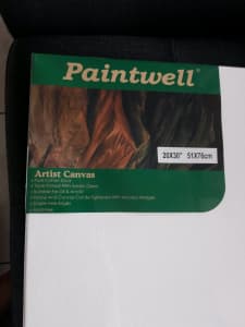 Paintwell artist canvas 20x30 inch 51x76cm