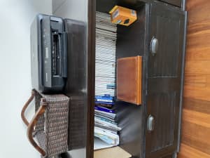 Bookcase with large file draw