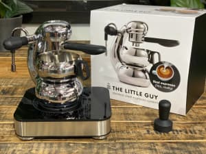 THE LITTLE GUY   INDUCTION BASE NEW STOVE TOP STAINLESS ESPRESSO MAKER