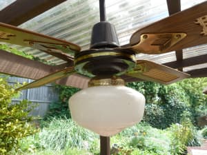 Overhead fan and light