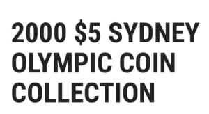 2000 Olympics $5 coin set