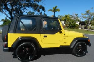 2001 Jeep Wrangler TJ Sport Yellow 3 Speed Automatic Softtop
