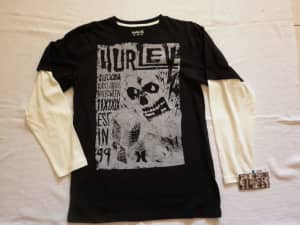 size 16 Hurley boys long sleeve t-shirts Brand new