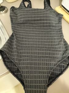 Brand new silver and black bodysuit/swimsuit ONO