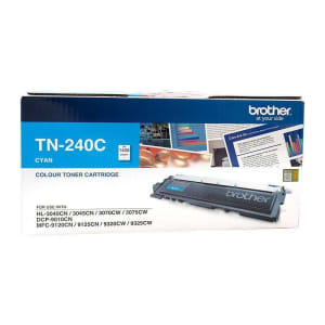 Brother TN-240C Colour Laser Toner - Cyan, HL-3040CN/3045CN/3070CW/307