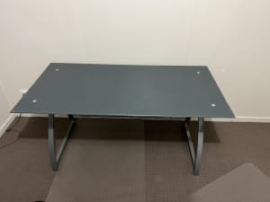 Glass top desk/table