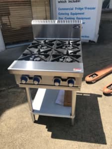 New Gas 4 Burner Cook top Commercial Stove 600mm 2Yr Warranty Powerful