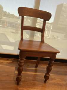 PENDING PICK UP 4 hardwood dining chairs