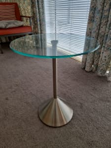 Glass Solid Side Table