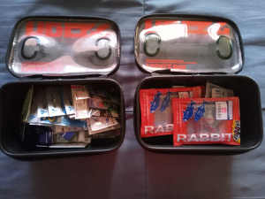 Dress fishing tackle boxes. TERMINAL TACKLE NOT INCLUDED