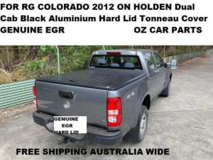 FOR RG COLORADO 2012 ON HOLDEN Dual Cab Black Aluminium Hard Lid NEW