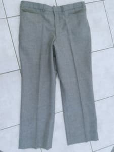 Size S Small Mens grey flecked trousers pants textured fabric warm