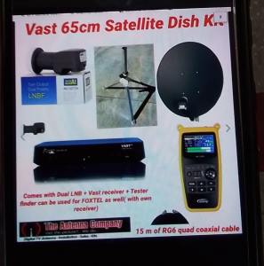 VAST satellite dish package NEW