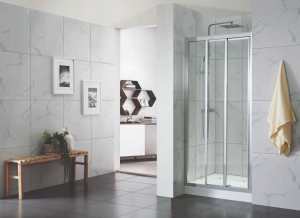 Framed Shower Screen 3-Panel Sliding Door 190F0H 6mm DIY Brisbane $423