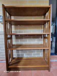 Used timber bookshelf