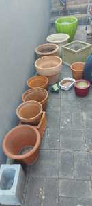 Terra cotta garden pots