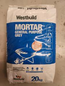Westbuild Grey Mortar 20kg Dry Mix GP Rainproof - Cement