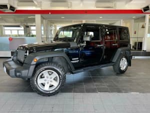 2012 Jeep Wrangler JK Unlimited Sport Softtop 4dr Auto 5sp 4x4 3.6i [MY12] Black Automatic Softtop