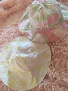 Baby's Infant Sun Hat Collection Soft 100% Cotton Size Small