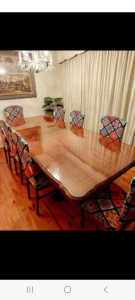Extension dining table 6-8-10 seater