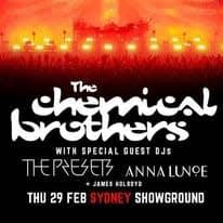 2 x Chemical Brothers tickets tonight