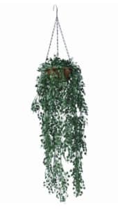110cm Potted Faux Petal Hanging Basket Near New