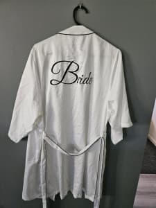 White bras n things bride silk gown