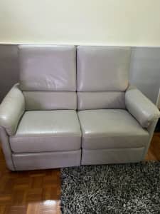 2 Seater Leather Lounge