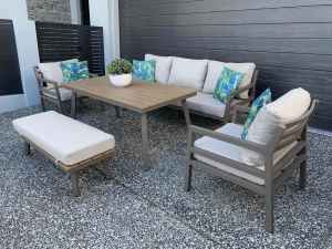 STUNNING ALUMINIUM outdoor furniture lounge / dining set