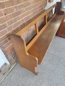 selection of church pews...550-1250.. Will deliver to your door