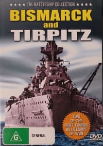* RRP $40 * DVD The Battleship Bismarck and Tirpitz Colour Documentary
