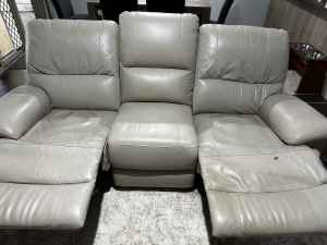 Leather recliner mechanical lounge