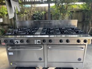 Goldstein 10 burner, duel oven commercial freestanding cooker