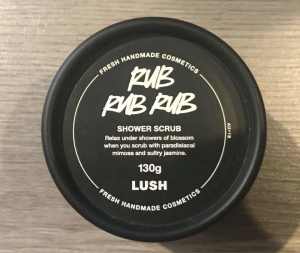 (Brand new) rub rub rub shower scrub lush 130g