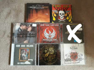 CDs. maroon, Viking Skull,caliban,black cab $3 each .
