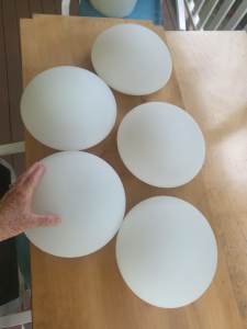 Glass light covers (for ceiling fans)
