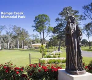 Double burial plot Kemps Creek Memorial Park NSW
